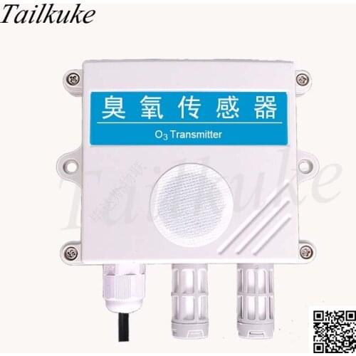 Ozone Sensor Transmitter O3 Gas Detector 4-20mA Analog Quantity RS485 Output Temperature and Humidity