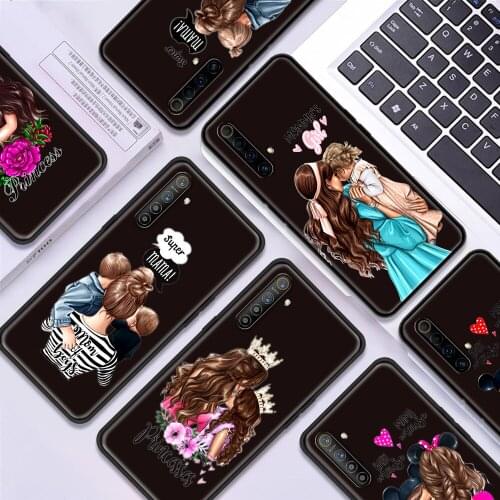 Baby Mom Girl Luxury Soft TPU Cover for Realme C3 C11 5 6 7 8 X50 Pro XT C25 C15 GT Neo V13 5G Phone Case Shell Coque