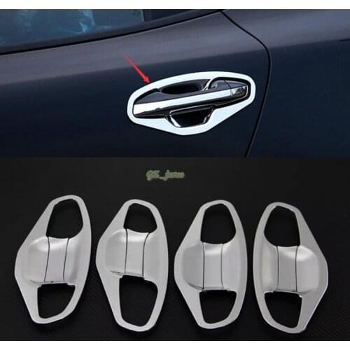 2016 2017 for Kia Optima K5 Side Door Handles Bowl Cover Trim Decor Chrome ABS 8pcs Car styling