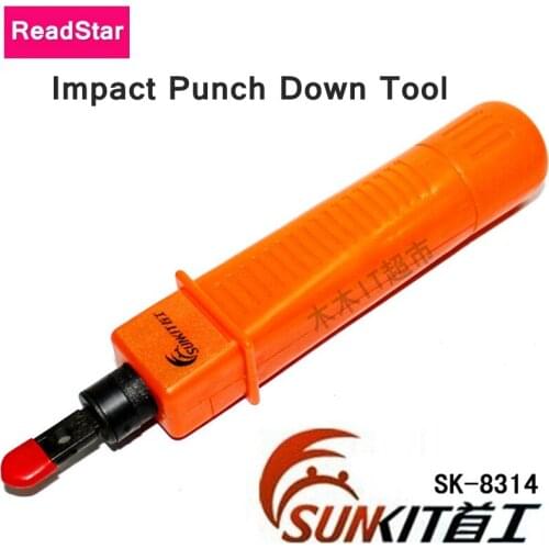[ReadStar] Networking & Telephone wire Tool Impact punch down tool SUNKIT SK-8314 RJ45 RJ11 Plug tool Force adjustable