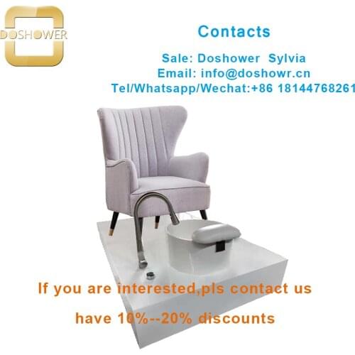Doshower DS-SQ1 no plumbing pedicure chair with kids spa pedicure chairs for pedicure benches foot spa