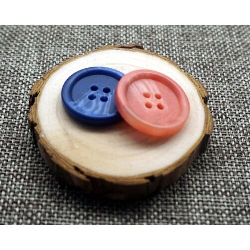 10pcs 4-Holes 25mm Round Plastic Resin Buttons Fit sewing Scrapbooking DIY Accessories For Clothing Suit/Fashion Overcoat Buckle