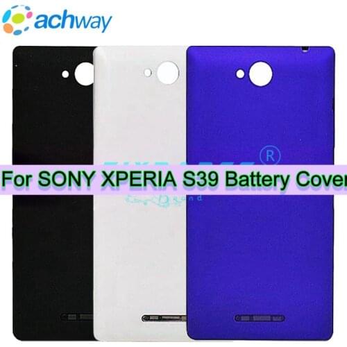 Battery cover New Back Cover For Sony Xperia C C2304 S39 S39c Housing Battery Cover Case For Sony C2305 s39h housing