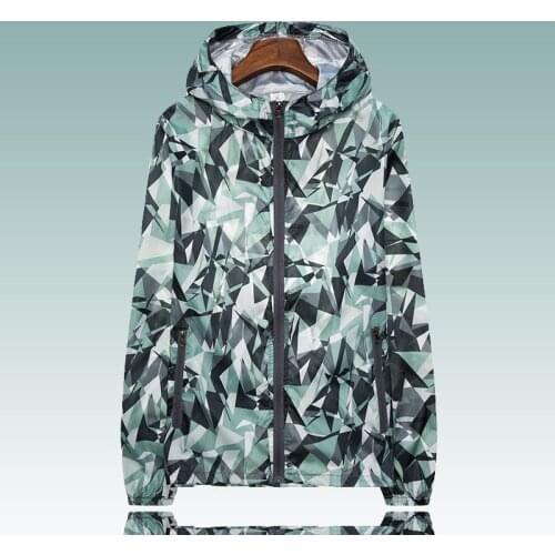 Summer Windbreaker Jackets Women Ugly Pattern Unisex Coats Female Casual Sunscreen Clothing Quick Dry Ultrathin Rainproof 4XL