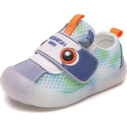 Baby Summer First Walkers 2021 New Baby Boy Shoes Baby Girl Soft Bottom Sandals Size 16-26 Infant Toddler Shoes Kid Sports Shoes