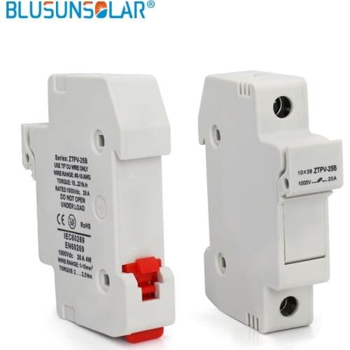 A lot=20 pcs Solar PV Fuse 10/12/15A 1000VDC 10X38 gPV with 10pcs Solar Fuse Holder BX0234/6