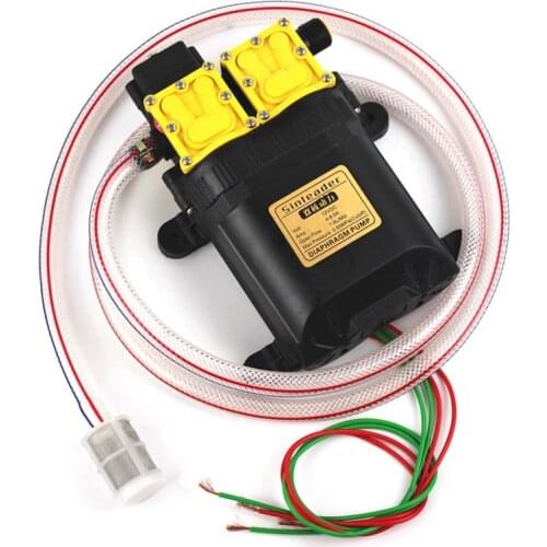 Practical 12V Double-Core Electric Sprayer Motor Head, Sprayer Parts Pump Head 12V Dual-Core Power Pump, Agricultural Electric S