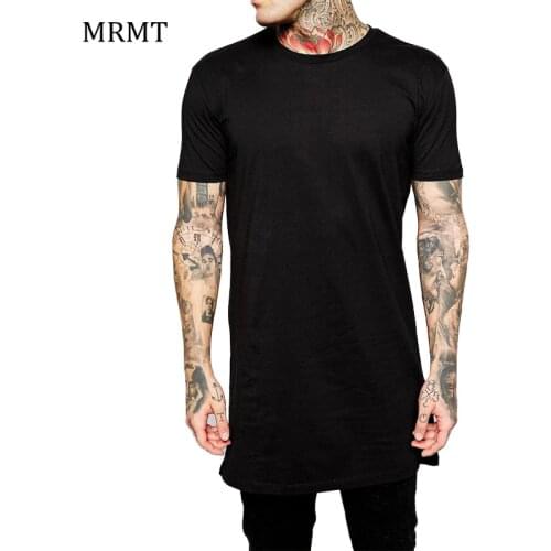 2020 Brand New Clothing Mens Black Long t shirt Men Tops Hip hop tee T-shirt Men Hiphop Short Sleeve Longline casual Tee shirts