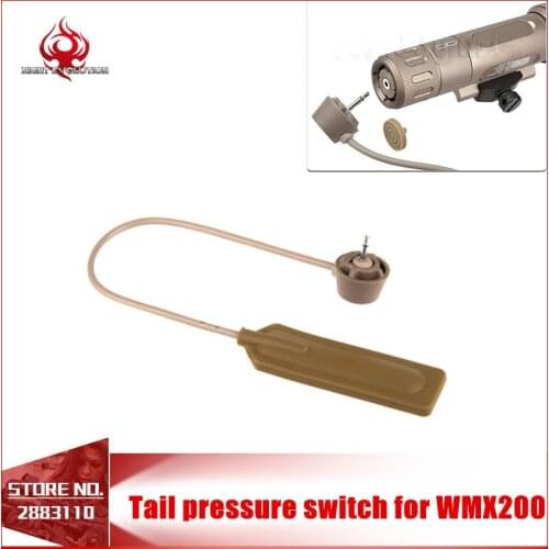 Night Evolution Gun Light WMX200 Remote Switch Tactical Flashligh Tail Pressure Switch Fit Hunting Lamp Weapons Light NE04047