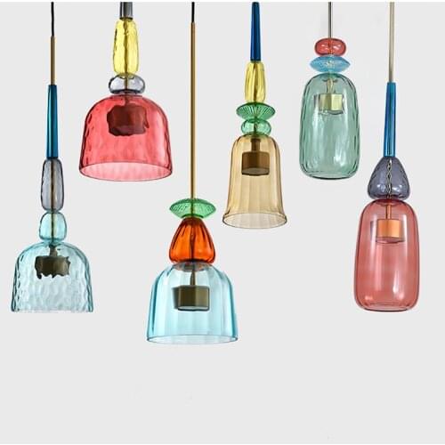 Nordic LED Pendant Lights for Living Room Bedroom Decoration Children room Glass Hanging Lamps Decor pendant lamp light Fixtures