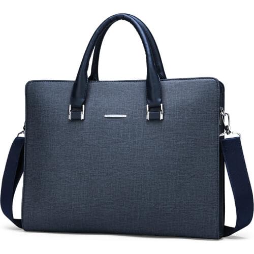 2020 New Business Mens Bag Travel Portable Briefcase PU Leather Men Single Shoulder Diagonal Laptop Computer Bags Male Handbag
