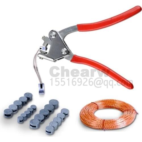 One set of lead sealing plier fit meter safety plier 1pcs wire 30m lead sealing 100pcs security calipers anti-theft