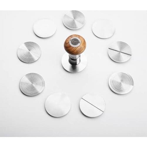 The base of The force tamper parts D-ripple/flat/waffle base 58.5mm the force tamper holder