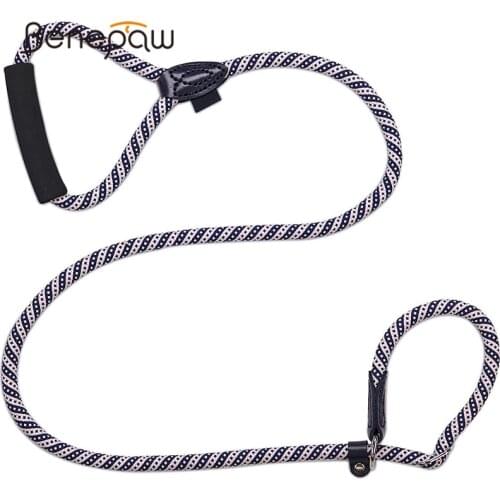 Benepaw Strong Braided Slip Dog Leash Rope Comfortable Padded Handle No Choke Pet P Leash For Small Medium Big Dog Training Lead