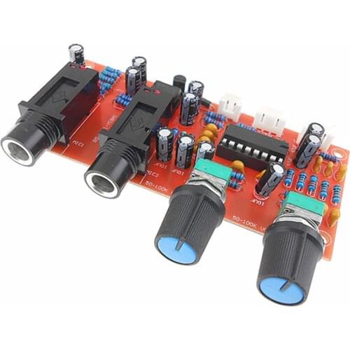 PT2399 NE5532 Microphone Amplifier Board Preamplifier Reverberation Panel Digital Microphone Amplifier Module