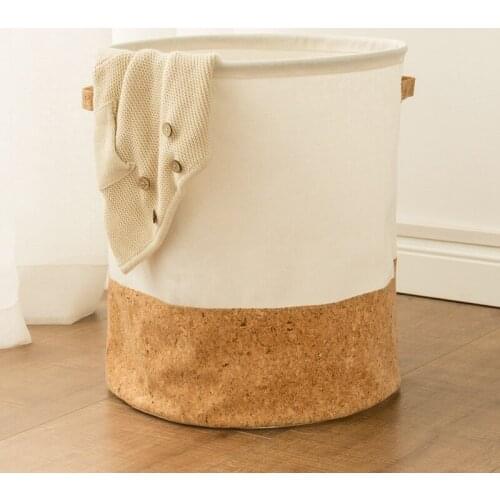 Cotton Linen Waterproof Laundry Basket Kids Toy Clothes Organizer Storage Basket Large Clothes Basket Home Sundries Storage