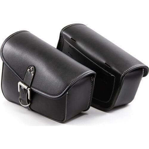 Motorcycle Saddle bags PU Leather Swingarm Bag Motorcycle SaddleBags Side Tool Bags Storage For Harley Sportster 883 1200XL
