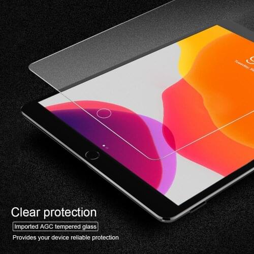 For Apple iPad 10.2 Glass Nillkin H+ 2.5D Ultra-Thin Clear Tempered Glass Screen Protector for Apple iPad 10.2 Nilkin Glass Film
