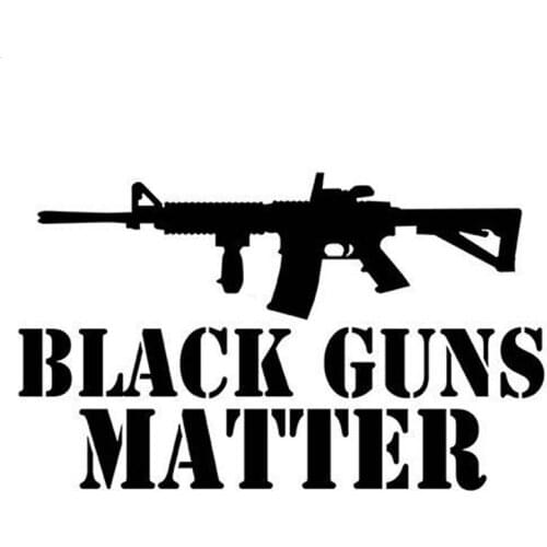 Funny Car Stickers Decals Black Guns Matter 2 Second Amendment Car Window Car Decorative Window Trunk KK15*12cm