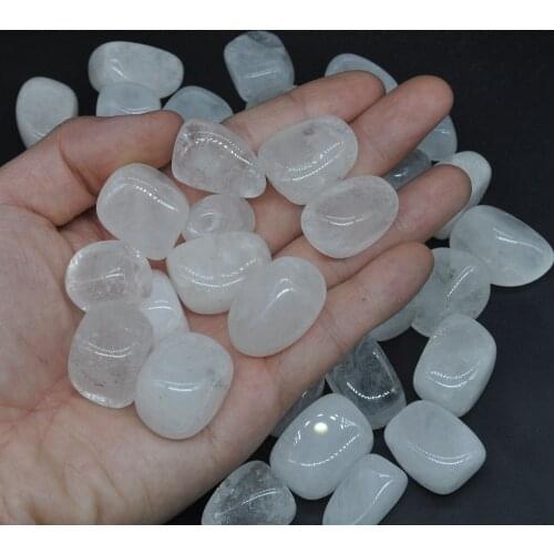 100g Natural Clear Quartz Crystal Tumbled Stones Bulk Healing Gemstones Reiki Polished Gem Raw Aquarium Decoration Minerals