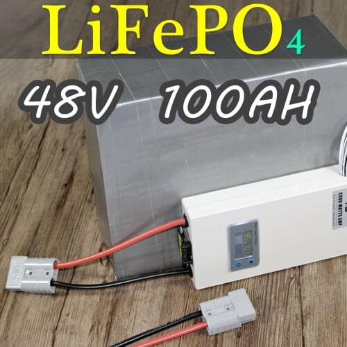 48V 100AH Golf cart Electric vehicle Electric bicycle LiFePO4 Battery Pack Super Long Cycle Time