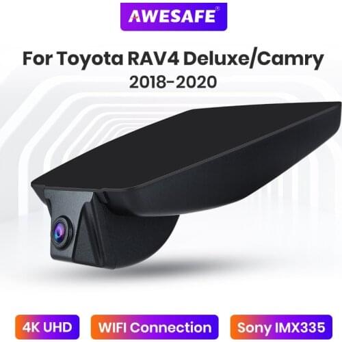 AWESAFE 2160P Dash Cam For Toyota Car DVR Video Recorder Night Vision For Toyota RAV4 Deluxe/Camry 2018 2019 2020