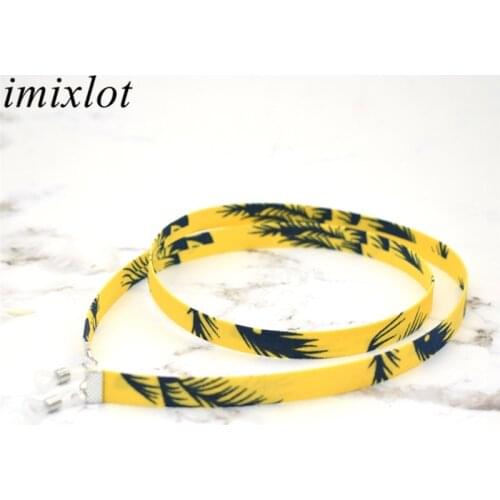 Imixlot Retro Ethnic Style Coconut Tree Pattern Wide Sunglasses Neck Cord Eyeglass Chain Strap Anti Slip Eyewear Lanyard Holder