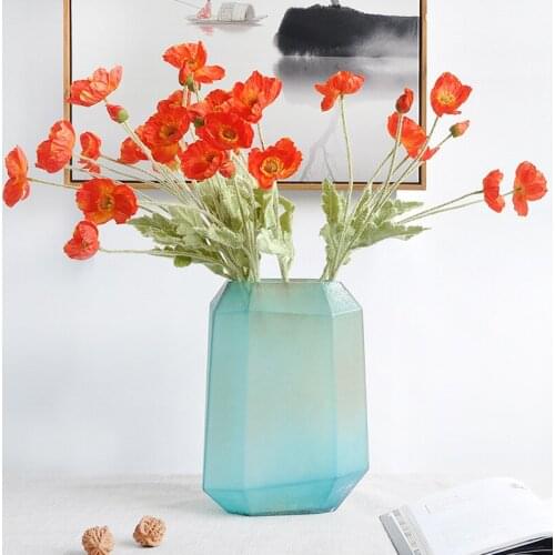 Artificial Flower Silk Corn Poppy 53cm Real Touch Fake Plant for Wedding Decoration Flowers Home Garen Christmas Decoration