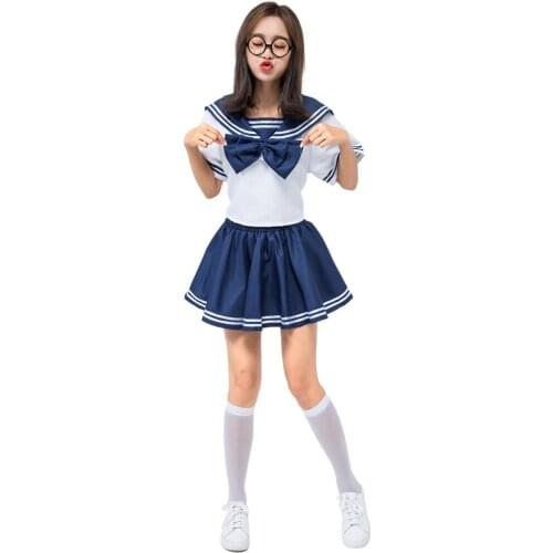 Parent-child Costume Adult Navy Sailor Parent-child Stage Costume Student Uniform Japanese and Korean Sailor Suit