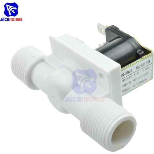 1/2" N/C 220V Magnetic N/C Electric Solenoid Valve Water Air Inlet Flow Switch