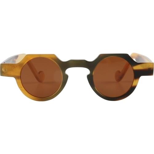 Luxury Brand Unique Handmade Flower Nose Optical Reading Glasses Spectacle Eyeglasses Eyewear Frame Wide Round Horn sunglasses