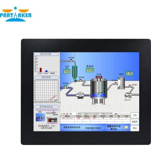 Partaker Z14 15 Inch Made-In-China 5 Wire Resistive Touch Screen Intel i5 4200U 2mm Thin Industrial Embedded PC 4G RAM 64G SSD