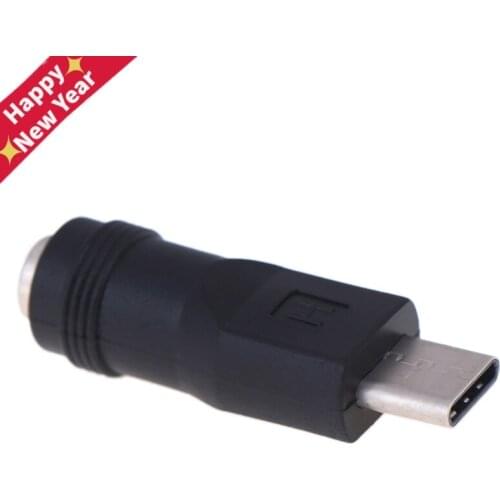 Female Jack to Type-C 3.1 Male Plug 90 / 180 Degrees DC Adapter Computer Connector Adapter