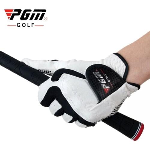 PGM Mens Golf Gloves Microfiber Cloth Soft Non Slip Breathable Sport Glove Left Hand Sweat Absorbent Golf Gloves D0012