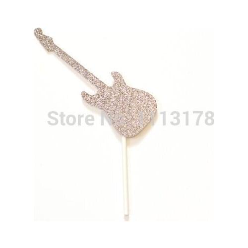 Rockstar Guitar Cupcake Toppers Picks - Party Supplies wedding birthday toothpicks cupcake topper decor