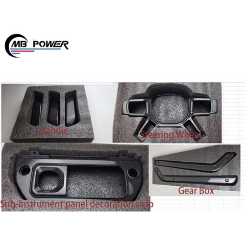 Luxury Carbon Fiber Interior Trim Strip Pieces For Defender Car Auto Interior Decorative Accessories Car Set