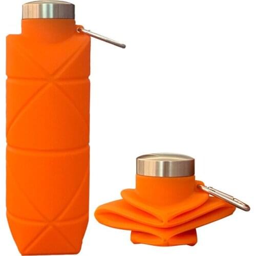 50Pcs/Lot Outdoor Sports Collapsible Drinkware Cold Water Bottles Retractable Portable Safe Silicone Pot Travel Gym Folding Cup