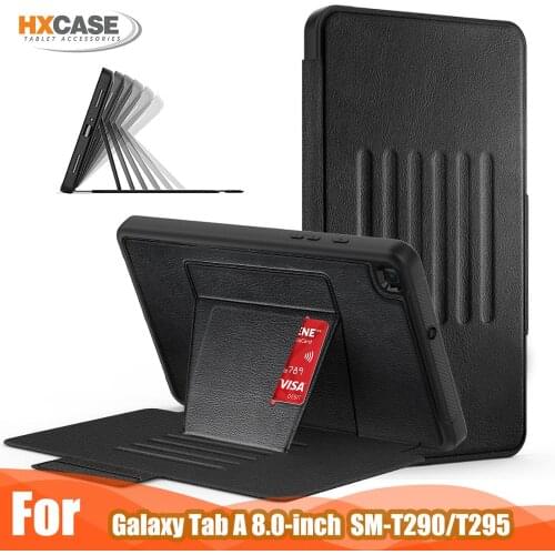 Smart Auto Wake&sleep Case for Samsung Galaxy Tab a 8.0 Inch 2019 Case Leather Magnet Adjustable Stand Crove for Galaxy T290