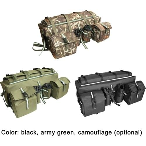 Universal Large Capacity All-Terrain Vehicle Bag Go-kart Snowmobile Mountain Bike Bag ATV Bag Rear Shelf Luggage Bag