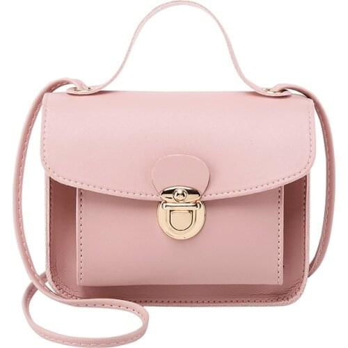 Small Classic PU Leather Mini Shoulder Bags Messenger Crossbody Handbag for Women
