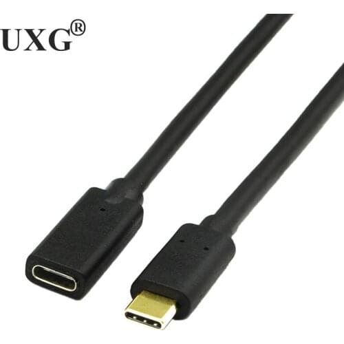 10Gbps USB C Type-C Locking Connector Male To Female Extension OTG Data Sync Fast PD Charging (3A) Extender Short 4k Cable 0.3m