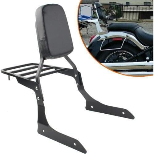 XVS1300 Rear Passenge Backrest Sissy Bar Luggage Rack For Yamaha XVS1300A V Star 1300 2007-2015 Black Motorbike Accessories