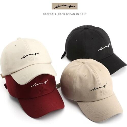 Summer Unisex outdoor Shade Baseball Cap Cotton Men casual Women Letter Embroidery fashion adjustable Snapback Couple Hat A125