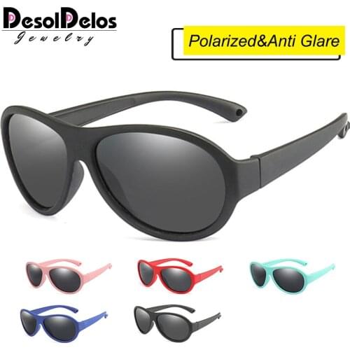 DD Kids Polarized Sunglasses Children Oval Sun Glasses Girls Boys Silicone UV400 Child Mirror Baby Eyewear Gafas TR90