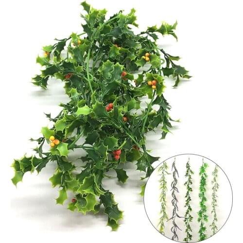 Imitation Plant Wall Hanging Fake Rattan Plastic Artificial Vine Wedding Home Decoration Green Plant Flower Arrangement Supplies