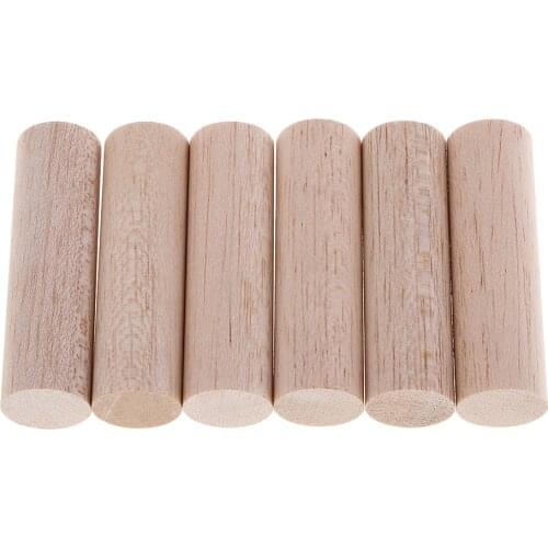 Round Balsa Wood Sticks Replacement Wooden Sticks Craft Wood Model Building