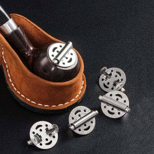 2Pcs Stainless Steel Tobacco Smoking Pipe Lid Adjustable Spring Loaded Smoking Pipe Wind Cap Cover for 17-20mm Dia Pipes