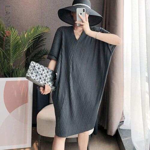 LANMREM Long Sleeve Summer Dresses
