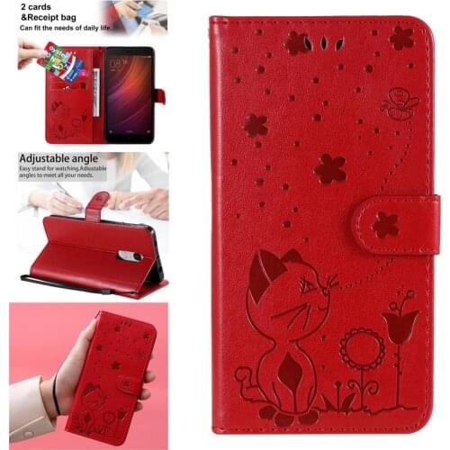 Light Cases For telefon Xiaomi Redmi Note 7 Pro Cool Mobile Phone Case sFor capinha Note 4X 6 5 7S Cove PU Leather Flip Book Bag