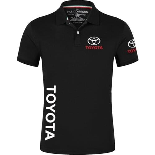 2021 Unisex Summer Mens Toyota Car Logo Polo Casual Short Sleeves Solid color Tshirt Man Classic Tops Outdoor T-shirt